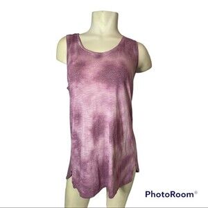 Faded Glory Women's Purple Tye Dye Tank Top Size M